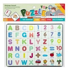 lot 17999 image: Numeric & Alphabet, Ocean Puzzle Block with Drawing Board