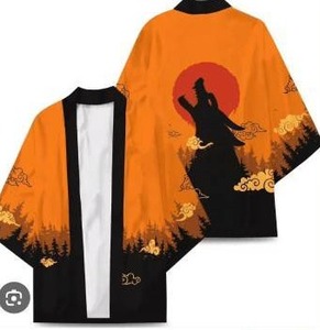 lot 18005 image: Anime Robe Top Demon Fox Kimono Coat, Size Large