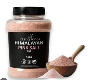 lot 18016 image: Zestiq Foods Himalayan Pink Salt Fine 5 lbs, Expires 5-1-30