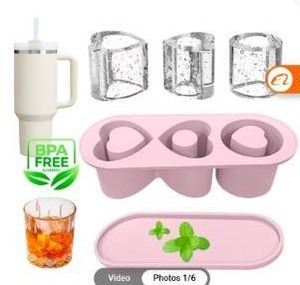 lot 18024 image: 2 Pack Silicon Ice Molds