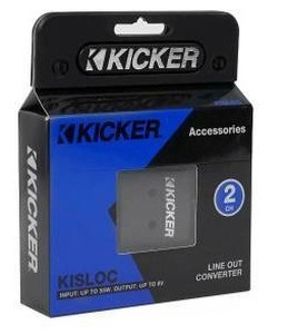lot 18040 image: Kicker 46KISLOC K-Series Interconnect, Speaker to RCA WLine-Out Converter (2 Pack)