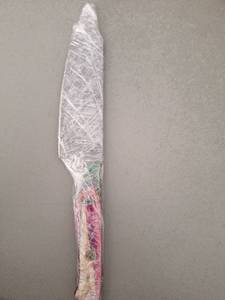 lot 18115 image: MHSCutlery Handcrafted Camping Knife, 12 Inch