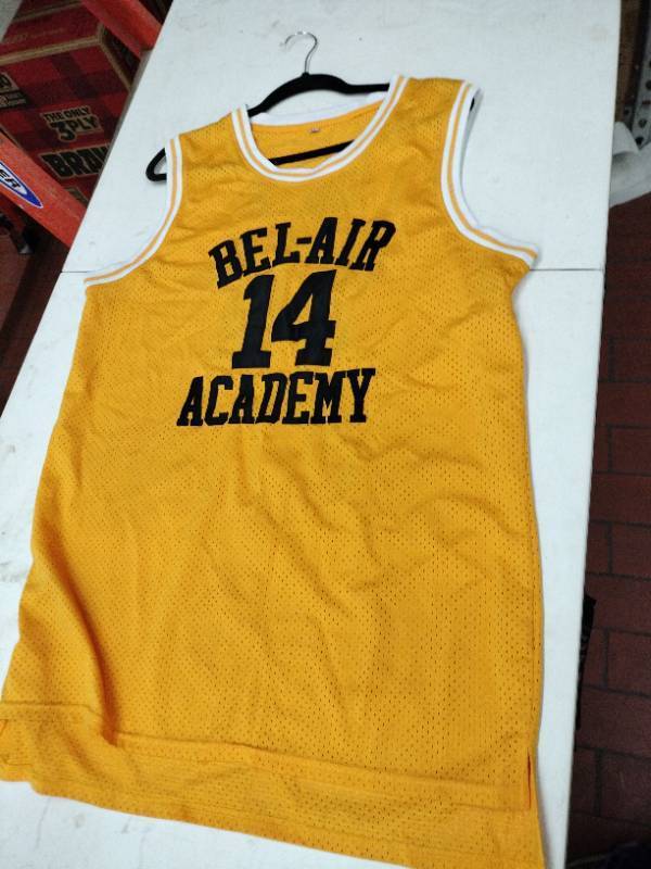 lot 59387 image: Fresh Prince of Bel-Air Academy #14 jersey - XL