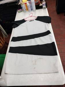 lot 63282 image: Lucy Diamonds colorblock striped short-sleeve dress - 3X