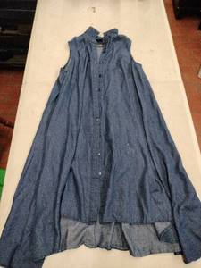 lot 63287 image: Mlle Gabrielle blue denim Midi Dress