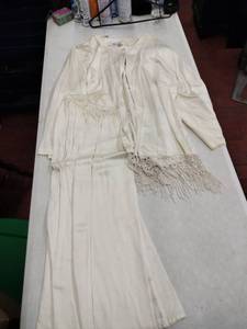 lot 63289 image: You Lim vintage cream-colored two-piece set