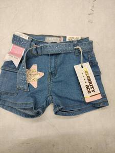lot 63339 image: Celebrity Ace branded medium-wash denim shorts - 7