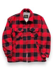 lot 63290 image: Highland red and black buffalo plaid jacket - XL