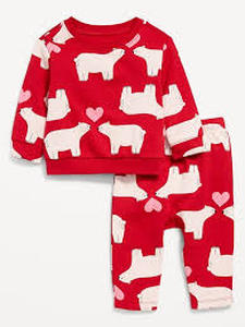 lot 63321 image: Old Navy Printed Crew-Neck Sweatshirt and Sweatpants Set for Baby Polar Bears - 18M