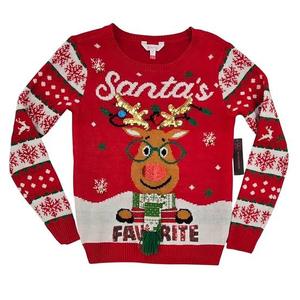 lot 63356 image: No Boundaries ugly Christmas sweater - Reindeer - M