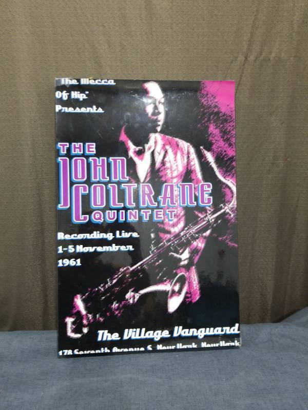 lot 1833 image: The John Coltrane Quintet Recording Live 1-5 November 1961 Poster
