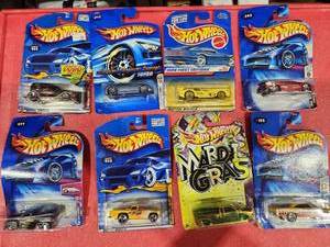 lot 1074 image: Hot Wheels Die-Cast Car Lot of 9 Carded - First Editions Mardi Gras Final Run