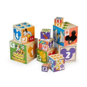 lot 1917 image: Melissa & Doug Mickey Mouse ABC-123 Nesting & Stacking Blocks