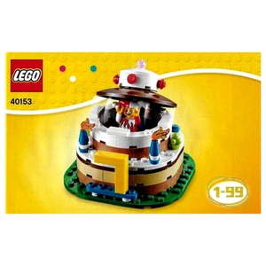lot 1919 image: LEGO Birthday Decoration Cake Set 40153