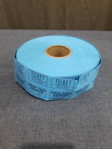 lot 1944 image: Coin-Tainer Ticket Roll Blue 2-Part Perforated 451-4387