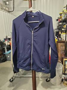 lot 2907 image: Under Armour Womens Navy Blue Full Zip Athletic Jacket LGLG