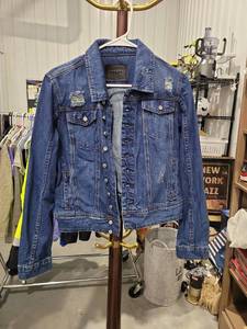 lot 2909 image: Blank NYC Denim Jacket with Distressed Details Size Medium