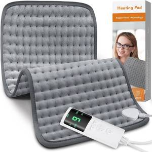 lot 73320 image: Heating Pad for Back Pain Relief, Heating Pads for Period Cramps with 9 Heat Settings & 4 Timers Auto-off, Machine Washable, Dry & Moist Heat, Soft Electric Heating Pad for Sore Muscles,Gift,12�24 - Retail $14