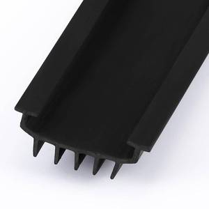 lot 73321 image: 1 Pcs 48 Inch Hardware U Shaped Rubber Door Bottom Sweep Weather Stripping Seal for ExteriorFront Doors Weatherproof & Noise Reducing Includes Rubber Door Seal Bottom Only (Black) - Retail $15