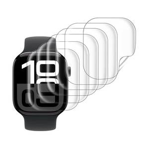 lot 73330 image: 4Pack Compatible for Apple Watch Series 10  Series 11 Screen Protector 46mm, Clear HD Soft TPU Protective Film with Self-healing for iWatch Series 10 46mm, Touch Sensitive & Anti-scratch - Retail $8