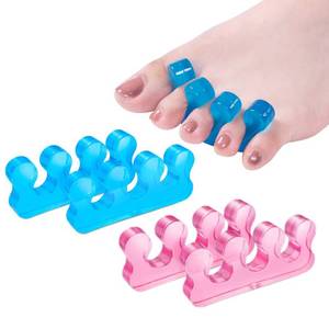 lot 73334 image: Pedicure Toe Separators for Bunion & Nail Polish Orthopedic Gel Toenail Dividers, Soft Gel Pedicure Kit Suitable for Salon Supplies, Beauty Tools for Toenail Separation - Retail $5