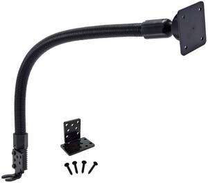 lot 73370 image: ARKON Mounts Car or Truck Seat Rail or Floor Mount for Satellite Radios  4-Hole AMPS Head  Flexible 22 Gooseneck Arm  For GPS, Satellite Radios, and 4 Hole AMPS pattern  GN088-SBH-AMPS-L22 - Retail $39