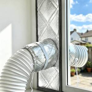 lot 73372 image: 39Portable Air Conditioner Window Kit,3-Layer Thickened Aluminum Foil&Cotton&Oxford Fabric Window Seal,100%Airtight,Thermal Insulation,Prevents Cold Air Leakage,Achieves Best Cooling Performance - Retail $18