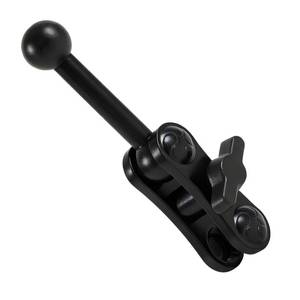 lot 73418 image: Aluminum 17mm0.67 Ball Mount Extension Adapter, 360° Rotation Extension Rod for Car Phone Holder, Compatible with GPS Mount, 2.12 Inch Double Socket Arm with 2.75 Inch Ball Adapter, Black - Retail $16