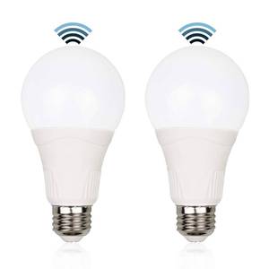 lot 73434 image: Motion Sensor Light Bulbs Outdoor, 15W (100W Equivalent) 1500LM 3000K Warm White, Radar Motion Detector, A21 E26 Dusk to Dawn Led Bulb for Garage, Front Porch, Driveway, Patio, (2 Pack) - Retail $15
