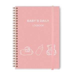 lot 73454 image: Babys Daily Log Book - A5 Baby Care planner for Newborns, Schedule for Tracking Newborns Daily Routine, 152 Easy to Fill Pages Track and Monitor Nursing, Sleep, Feeding, Diapers, Pumping - Pink - Retail $9