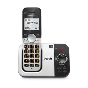 lot 73457 image: VTech Cordless Home Phone with Answering Machine �� Full-Duplex Speakerphone, Large Backlit Display, Big Buttons, Caller ID, Easy Setup  VG232 - Retail $39
