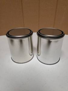 lot 73488 image: 2 Pack Empty Metal Paint Cans with Lids,Paint Storage Containers for Leftover Paint,Empty Pint Paint Cans With Lids for DIY and Paint Storage and More - Retail $12