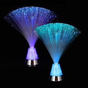 lot 73517 image: Fiber Optic Lamp, LED Novelty Lighting Sensory Mood Light Color Changing in Night for Bedroom Ambient Decorations,2Pcs - Retail $20