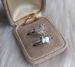 3-Piece Ring Lot with Crystal and Rhinestone Designs