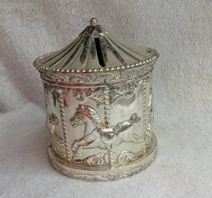 lot 2502 image: Carousel Horse Coin Box&nbsp