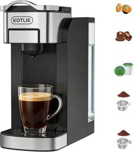 lot 6751 image: KOTLIE Single-Serve Coffee Maker for K-CupNESDG & Ground Coffee, 50 oz Power
