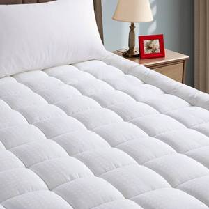 lot 6755 image: EASELAND Mattress Pad Quilted Fitted Protector 8-21 Deep 54x75