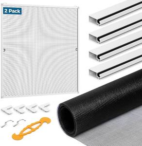 lot 6768 image: Augblinds Screen Frame Kit 516 x 35 x 46in, 8 corners, mesh, spline, White