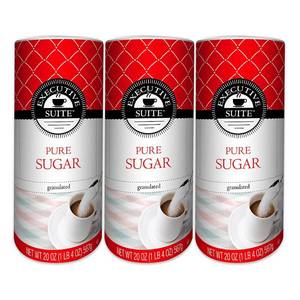 lot 6788 image: Executive Suite Pure Sugar, 20 Oz, Pack of 3 Canisters