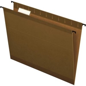 lot 6793 image: Pendaflex SureHook Polylaminate 15-Cut Hanging File Folder Green, pk20