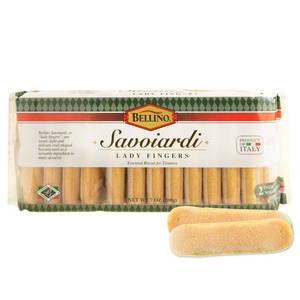 lot 6807 image: 2 Packs Bellino Savoiardi Lady Fingers Biscuits, Italian Tiramisu Cookies, 7 oz