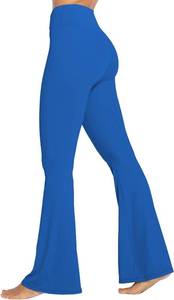 lot 6957 image: Sunzel Womens No Front Seam Crossover High-Waist Flare Leggings, 28-34in
