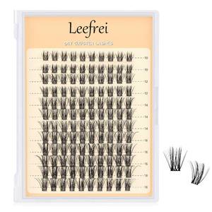 lot 7126 image: Eyelash Clusters 10-18mm Wispy D Curl DIY Lash Extension Clusters (LF03)