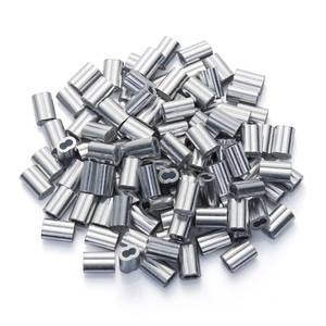 lot 7285 image: 4 Packs 116 ( 1.6mm) Aluminum Crimping Loop Sleeve, 320pcs Ferrule Wire Sleeve