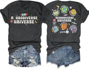 lot 7292 image: Autism Awareness Shirt for Women  Autism Acceptance Tee  Neurodiversity Small