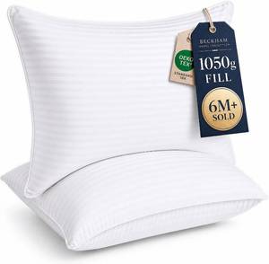 lot 10515 image: Beckham Hotel Collection Pillows StandardQueen Set of 2 - Down-Alternative