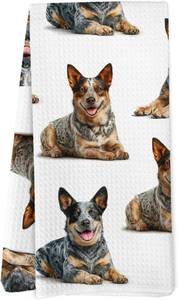 lot 10550 image: Australian Cattle Dog Gifts Kitchen Towels, Dish Tea Towels 16x24 2pack