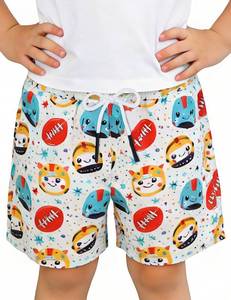 lot 10608 image: Pottwal Boys Swim Trunks UPF50, Adjustable Waistband Size Y-M