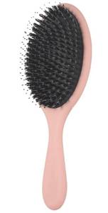 lot 10755 image: Boar Bristle Detangling Hair Brush for Curly-Tangled Hair, Anti-Frizz Paddle