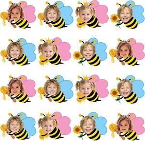 lot 10766 image: Fuutreo 48 Pcs Honey Bee Cutouts for Bulletin Boards with 100 Glue Points
